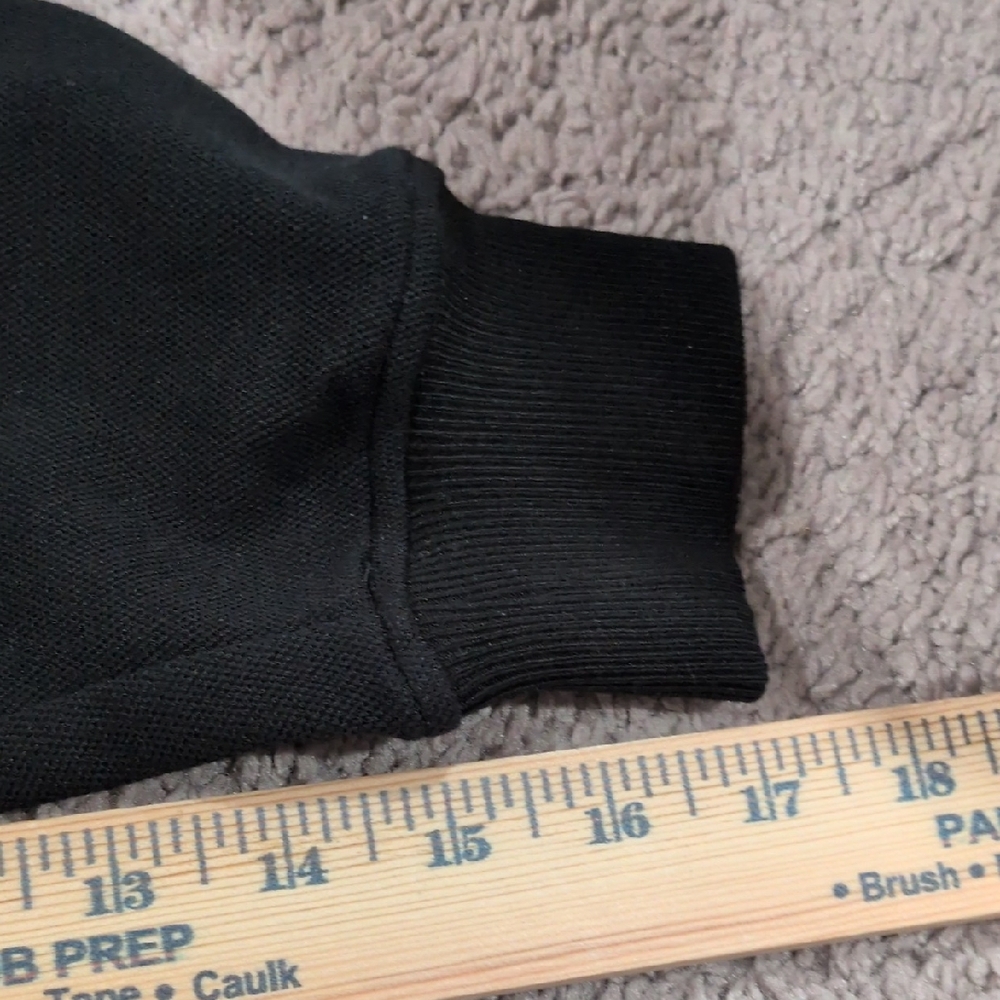 SPANX Airpique Black Sweatshirt with White Trim - Picture 5 of 7